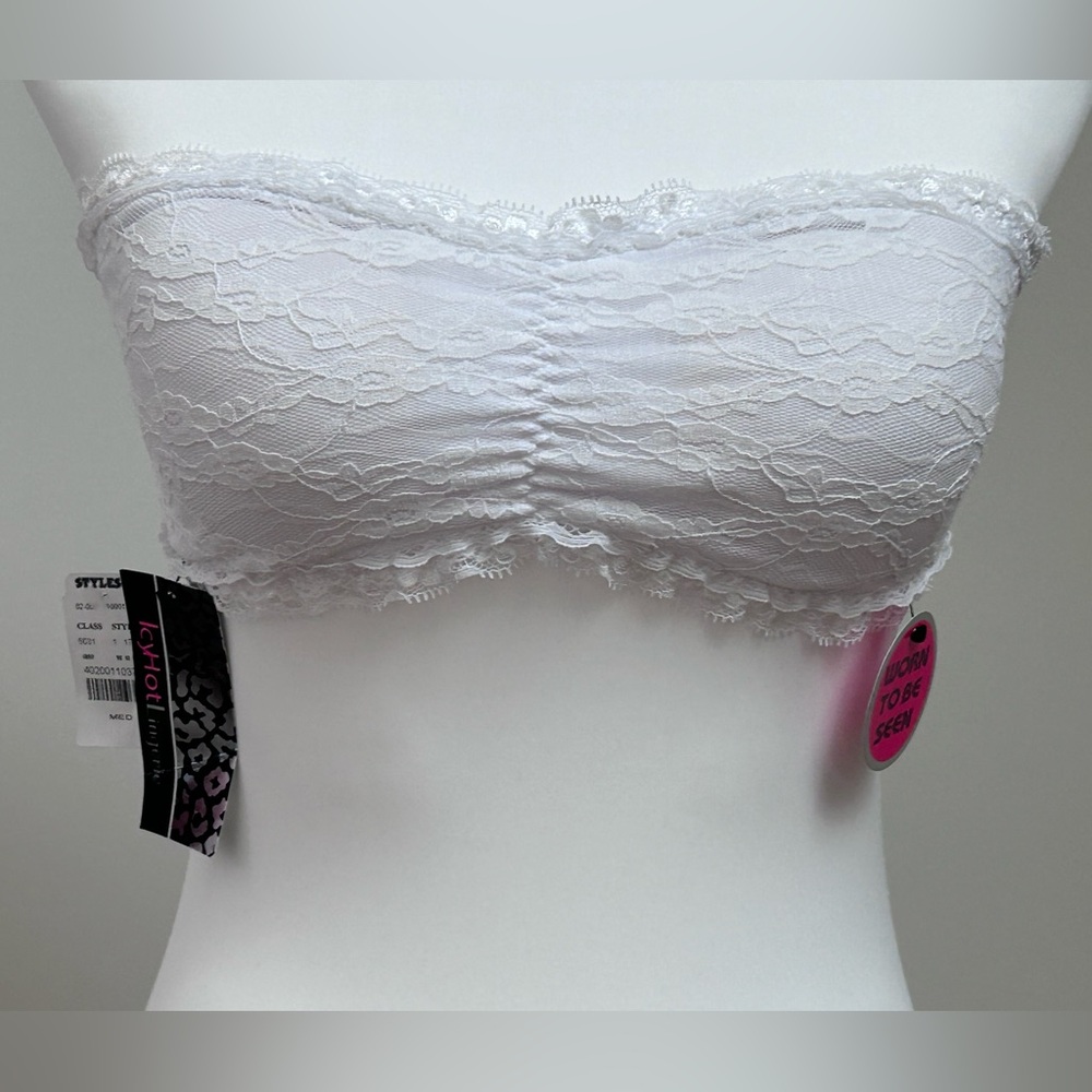 White Lace Bandeau Bra